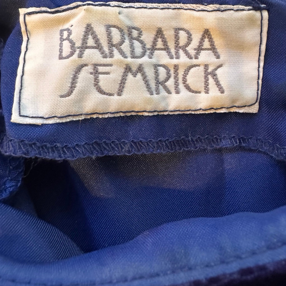 Barbara Semrick 1980’s Purple Velvet Midi Dress - Picture 9 of 9